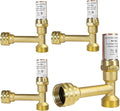 Water Hammer Arrestor,3/4 Inch Swivel FHT x 3/4 Inch MHT Tee Stainless Steel Water Arrestor for Washing Machine Connection(4PACK, Tee Copper Arrestor)(HAMMER014-4Pack)