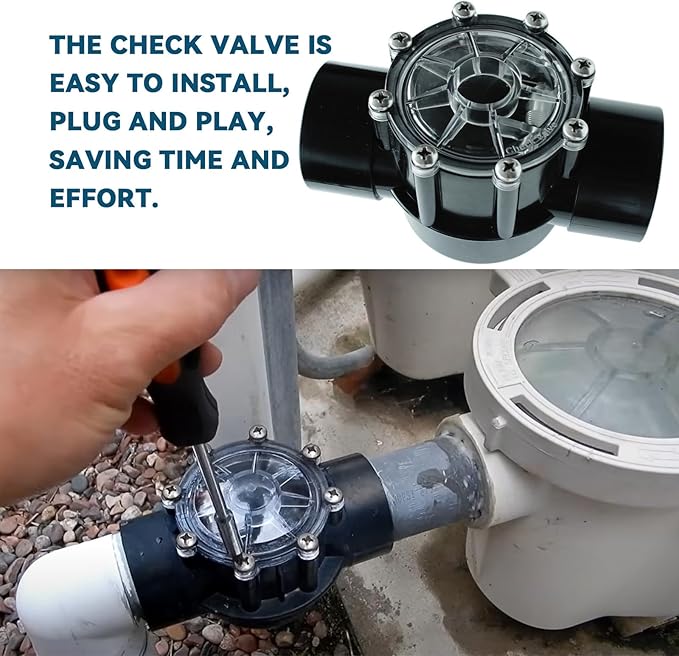 Upgrade 263042 Check Valve CPVC for Pool Pumps, 2 Port Straight