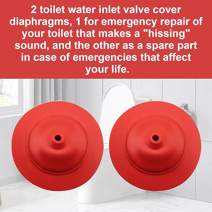 Toilet Fill Valve Cap Diaphragm for Korky 528 R528, Toilet Repair R528P2 Fill Valve Diaphragm Replace TOTO THU302 Fill Valves & Platinum & Korky QuietFILL Fill Valves - 2 Pca