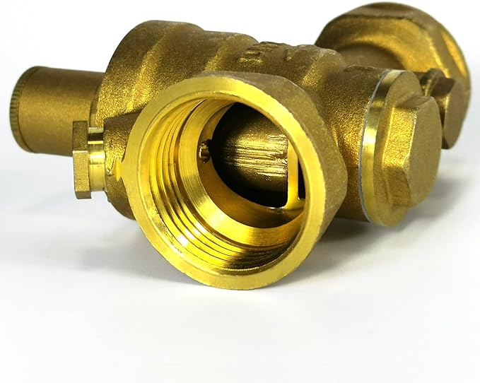 DN25 Heavy Duty Water Pressure Regulator for Home, 1 Inch BSPP(G) Connection, Thicker Brass Water Pressure Reducing Valve, Built-in Strainer, Pressure Gauge and Pressure Regulator Tool Included