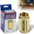 In-Line Check Valve No-Lead Brass Backflow Prevention One Way Check Valves 1-1/4" Female Pipe Thread for most pumps, 1.25'' FNPT × 1.25'' FNPT
