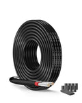 24 AWG 24/2 Gauge Electrical Wire - 26.25FT UL2464 Certified Oxygen-Free Stranded Tinned Copper Cable for Low Voltage LED Systems | 5V/12V/24V/300V DC Power Supply | Automotive Lighting
