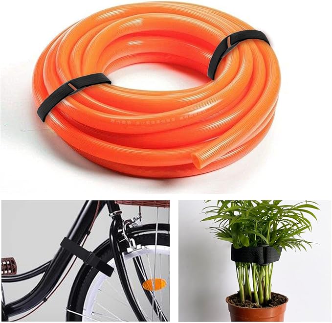 32Ft x 1In Adjustable Cable Straps with Buckles, Free Cut Length, Black Reusable Fastening Cable Ties, Hook and Loop Securing Strap for Cable Tidy, Wire Management, Cord Organiser