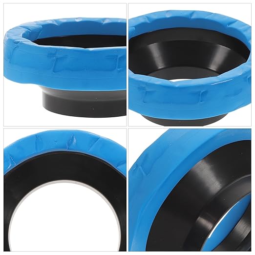 2pcs Toilet Wax Ring Replacement for Waste Line Seal Rubber Flange Gasket Anti-Aging Toilet Bowl Seal for Home and Office Use