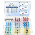 110 Pcs Heat Shrink Wire Connectors, Solder Seal Butt Connectors Kit Waterproof Marine Electrical Splice Terminals