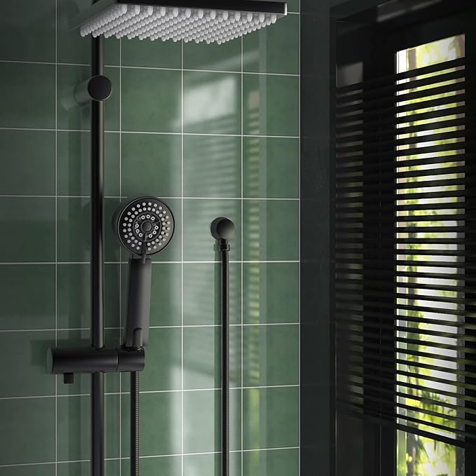 Wall Mounted Supply Elbow, Wall Elbow for Hand Shower, Solid Brass Round Wall Supply Elbow, Check Valve Included (Matte Black)