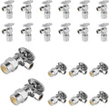20-Pack Foskan CPVC Angle Stop Valve,1/4 Turn Shut off Valve 1/2" CPVC x 3/8" OD,Chrome Plated Brass