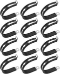 12-Pack Cable Clamps, 1-13/16 Inch/ 46 mm 304 Stainless Steel Rubber Cushioned Insulated Cable Clamp R Shape Metal Holder for Tube/Wire/Pipe/Loop Installation