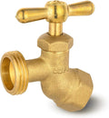 HeSun 50-Pack Brass No-Kink Hose Bibb Valve, 1/2" FIP Inlet x 3/4" MHT Outlet, Garden Hose Faucet/Valve(BIBCOCK008-50)