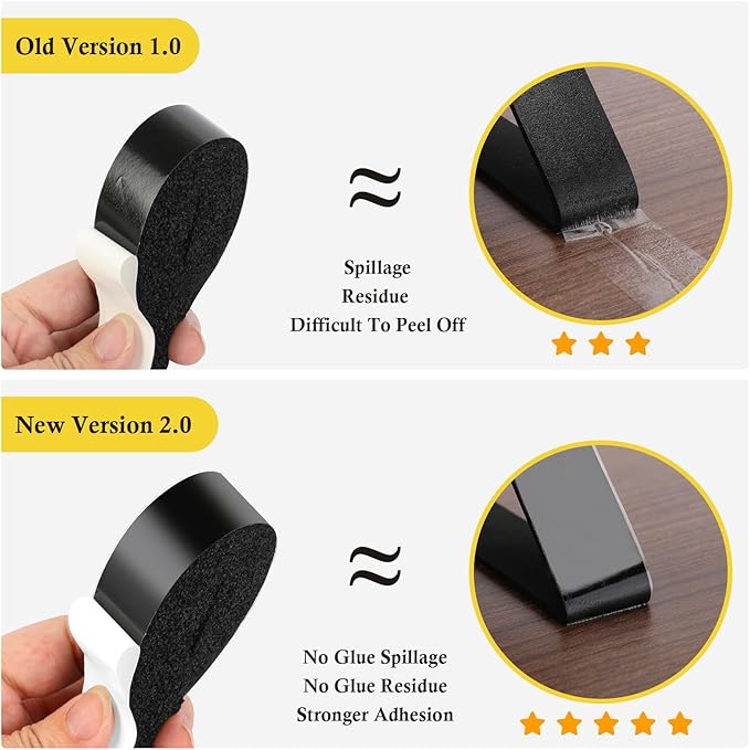 fowong Open Cell Foam Tape- 1 Roll, 2" W X 1/2" T X 6.5' L Weather Stripping Door Insulation Air Conditioner Seal Shock-Absorbing, Total 6.5 Feet