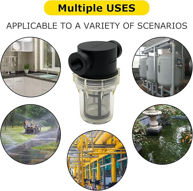 Female NPT in-Line Strainer with 100 mesh Stainless Steel Filter Screen (1" 100 Mesh)