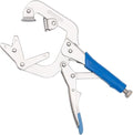 DRAGONITE 10 inch Welding Pipe Plier, Locking C-clamp with Large adjustable V Pads, Fast Release and Ergonomic Grip, Clamping 1”, 2” and 3" three different thicknesse