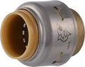 SharkBite Max 1/2 Inch Push Cap, Push to Connect Brass Plumbing Fitting, PEX Pipe, Copper, CPVC, PE-RT, HDPE, UR514A