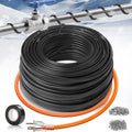 150FT（3FT-200FT） Pipe Heating Cable for Pipe Freeze Protection, Heat Cable for Water Pipes(Metal and Plastic), Pipe Heat Tape Keeps Water Flowing at -40°F 5w/ft, 120V Plumbing fixture