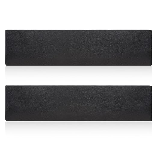 Rocaris 2 Pcs 6 X 24 X 1/4 Inch A36 Steel Plate Hot Rolled, Steel Base Plate for Construction Boards, Structure Support, Weldable Square and Industrial