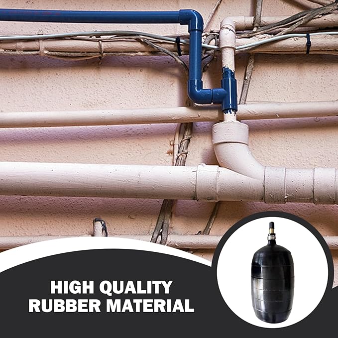 Inflatable Pipe Plug Rubber Plugs for Round Holes Rubber Plumbing Test Balloon for Sewage Pipeline Inspection
