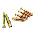 10 Pack Heavy Duty Hollow Wall Anchors with Screws, Loose Hinge Hole Repair Kits, Ideal for Hinge Hole Repair and Concrete Wall, Hollow-Wall, Wooden Wall (6x32mm)