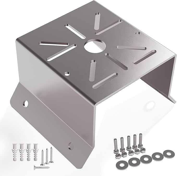 Universal Corner Mount for Security Camera Stainless Steel Mounting Corner Bracket Gives Bigger Field of Vision for Cameras Wall Mount Corner Fits for CCTV Camera, LED Wall, Stage Lights, Solar Panel