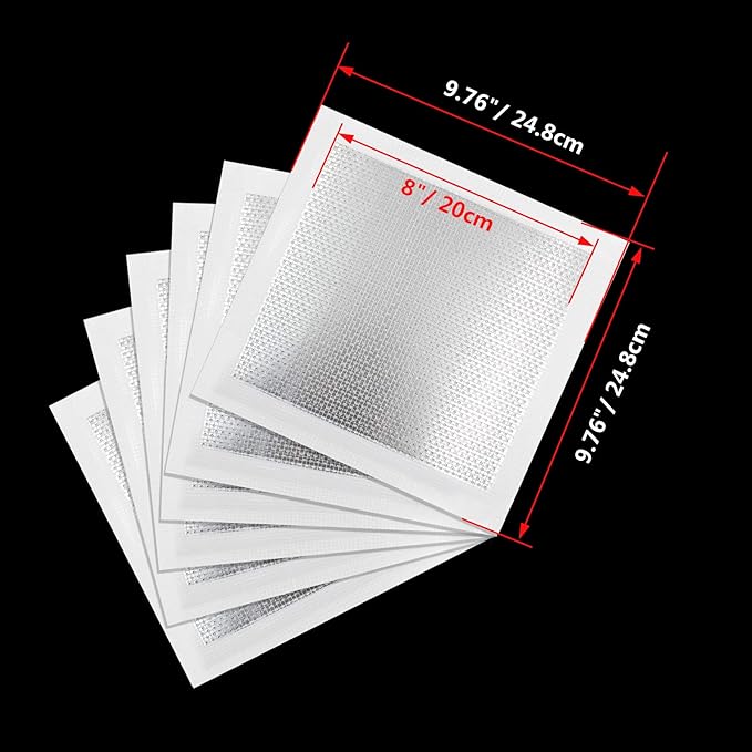 6pcs Drywall Repair Kit, 8" x 8" Self-Adhesive Aluminum Wall Patch