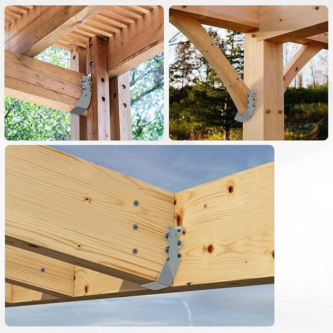 50 pcs 2x6 Joist Hanger,LU26 20 Gauge Double Shear Face Mount Joist Hanger,Hurricane Ties for Rafters Tie Brackets Great for Floor Deck and Ceiling Joists