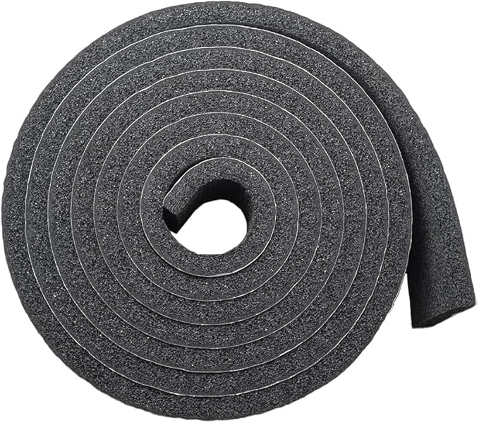 DOBTIM Pipe Insulation Foam Wrap Tape, self Adhesive with high Resilience for Pipe Insulation Wrap 13 Ft Long x 2 Inch Wide x 1/5 Inch Thick