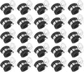 25-Pack Cable Clamps, 25/64 inch/ 10 mm 304 Stainless Steel Rubber Cushioned Insulated Cable Clamp R Shape Metal Holder for Tube/Wire/Pipe/Loop Installation