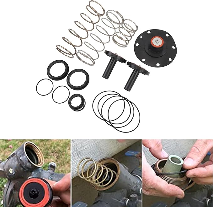 Complete Backflow Repair Kit 3/4in to 1in Long Durability High Performance Prevent Water Leakage Backflow Components Repair Parts Fit for Wilkins 975XL 975XL2