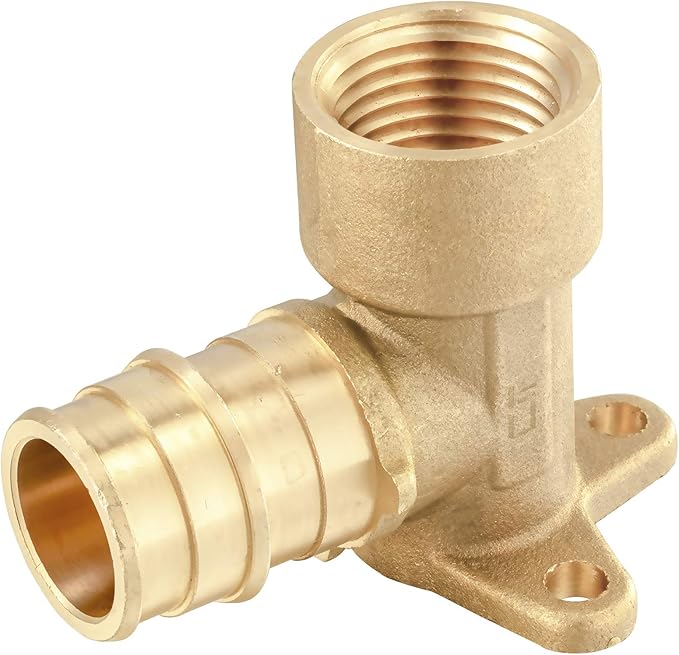 EFIELD Pex A Expansion Fittings 3/4"x 1/2" Female NPT Drop-ear Elbow, F1960 (Pack of 5),(PEX1960086-5PCS)