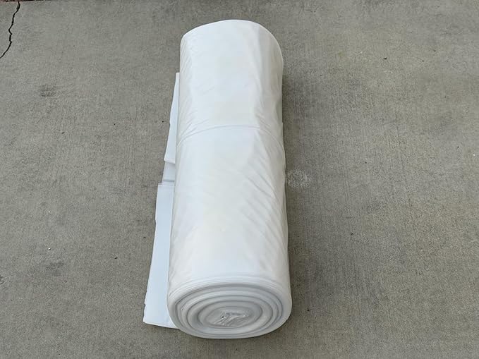 6 Mil Clear Vapor Barrier – Polyethylene Visqueen (USA Made) - Sandbaggy (40 ft x 100 ft, 1)