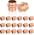 20-Pack HeSun Copper Press End Cap(Plug), 3/4" Pressure Fittings, Press Fit for Copper Tube Connection(PRESS011-20)