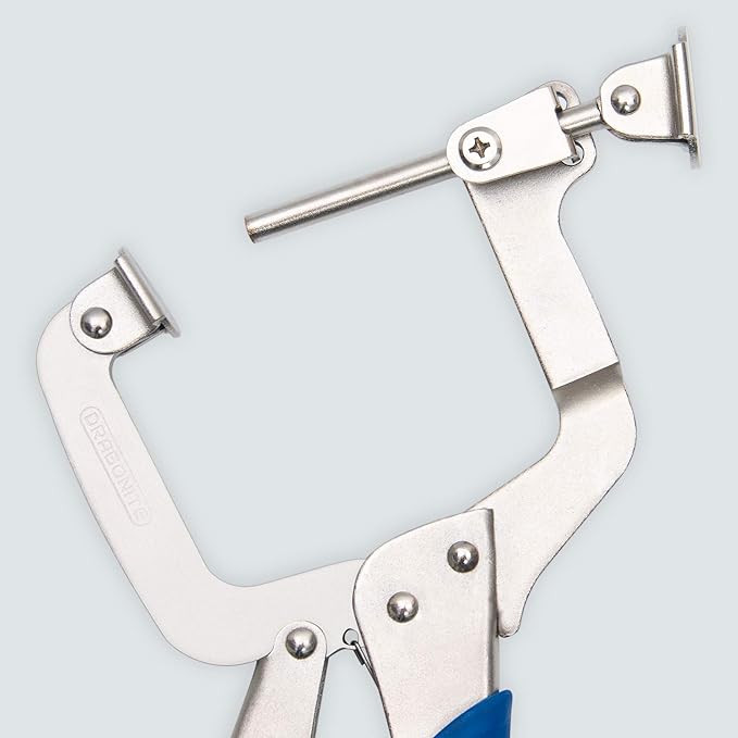 Dragonite Right Angle Clamp, Pocket Hole Clamp 2 Way to Use, 11 Inch C Clamp Corner Clamp for Woodworking and Pocket Hole Joinery, 2 Piece