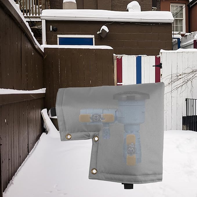 Insulated Backflow Preventer Pouch - Outdoor Pipe Insulation for Winter, Well Pump & Sprinkler Valve Protection