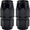 EVIL ENERGY 4AN Hose End Fitting Straight Swivel for CPE Braided Hose Black 2PCS