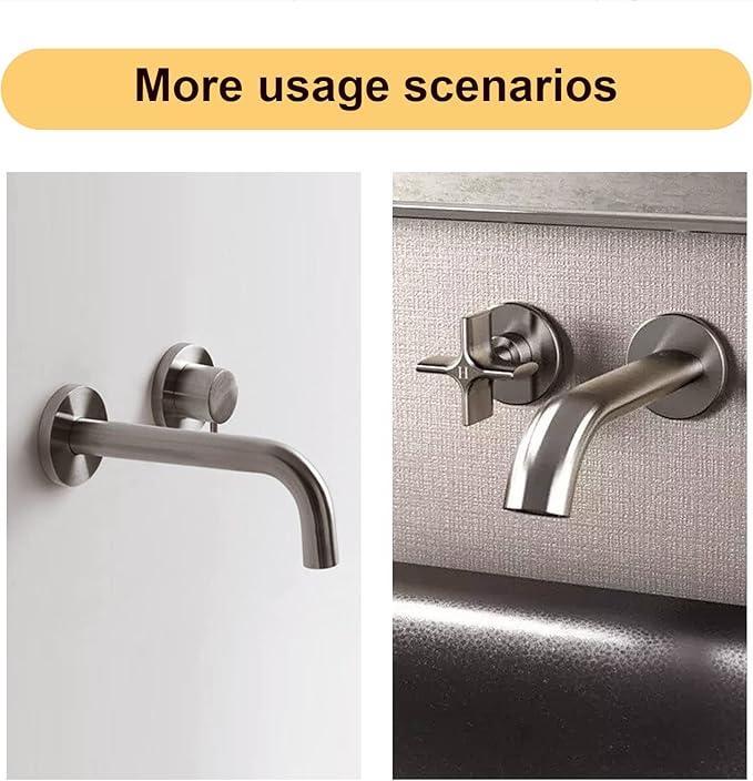 OFFO Extra Large Shower Arm Flange Brushed Nickel 3.5" in Outer Diameter Replacement Shower Head Arm Escutcheon Plate Suitable for Most Brands Shower Head Arms