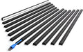 ZhiYo 204in Cord Covers for Wires on Wall, One Small Cord Hider Wall, Self-Adhesive TV Cable Hider, Paintable Wire Covers for Cords, Black Cable Management Raceway Kit, 12x L17in W0.5in H0.3in