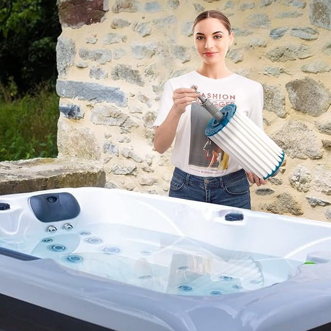 Hot Tub Mineral Ion Cartridge, Spa Silver Ag+ Stick, 4-Unit Gray for 16-Month Supply – Enjoy Fresh, Crystal Clear Water with an Easy Drop-in Standpipe Design