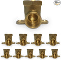 Fip Drop Ear Elbow - 1/2" C x 1/2" Heavy Duty Stress Corrosion Cracking Resistant Brass Elbow Fitting for Plumbing Fitting - Pack of 10