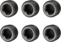 Pipe Plug Carbon Steel Internal Hex Thread Socket Pipe Plug Fitting - Fitting for (Sealing Port - Air Tanks - Water Outlets) 1 Inch NPT Male & 6 Pack