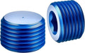 EVIL ENERGY 1/2" NPT Plugs Aluminum Socket Allen Head Blue, Pack of 2