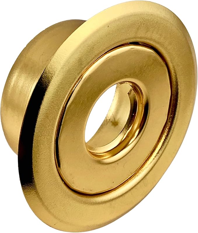 Recessed Fire Sprinkler Escutcheon 1/2 in. IPS - 2 Piece in Brass - Depth Adjustment Range up to 3/4 in. for Fire Sprinkler Trim