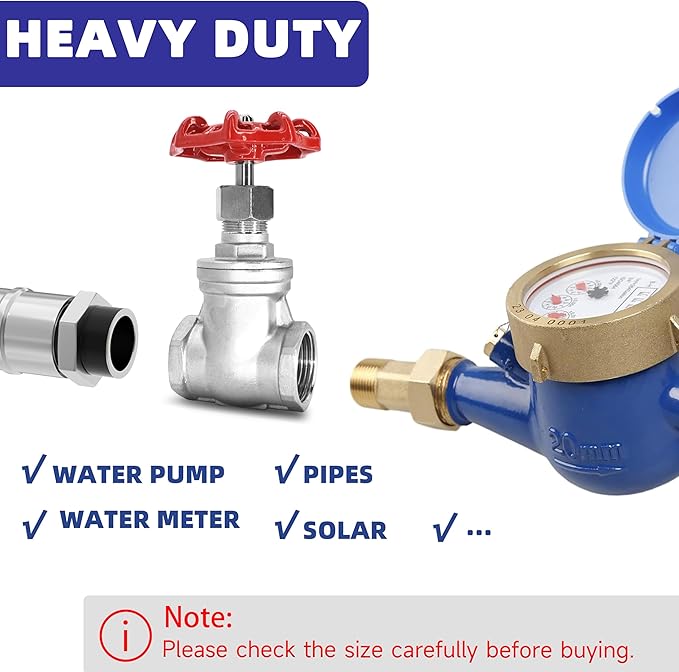 1-1/2" NPT Stainless Steel Gate Valve, Heavy Duty Female x Female Thread Manual Rotary Sluice Valve with Wheel Handle for Water, Oil, Gas, Industrial Plumbing, and HVAC Systems (1-1/2", DN40)