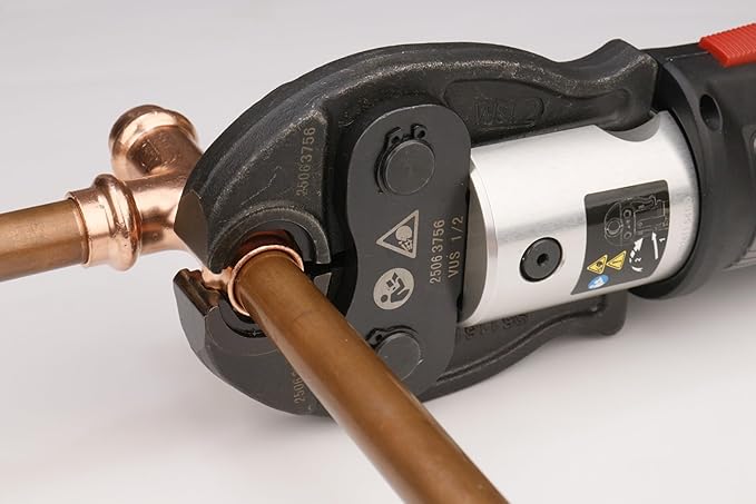 WHK 12 Packs 1/2" Copper Pro Press Fittings Kit,5 PCS Propress Coupling Fittings,4 PCS Press 90 Degree Elbow with 3 PCS Propress Tee use for Connect Copper Pipe
