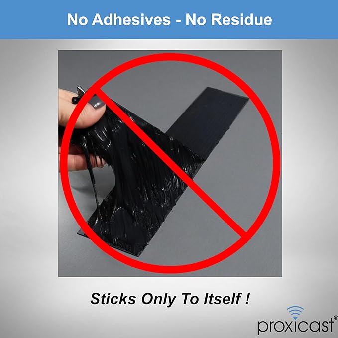 Proxicast Pro-Grade Extra Strong 30mil Weatherproof Self-Fusing Silicone Rubber Sealing Tape For Outdoor Antenna Coax & Electrical Cables, Hose/Pipe Leaks & Emergency Repairs (1.5" x 15' roll) - Clear