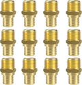 SUNGATOR 12-Pack PEX 3/4" x 1/2" NPT Male Threaded Adapter Crimp Fitting, No Lead Brass