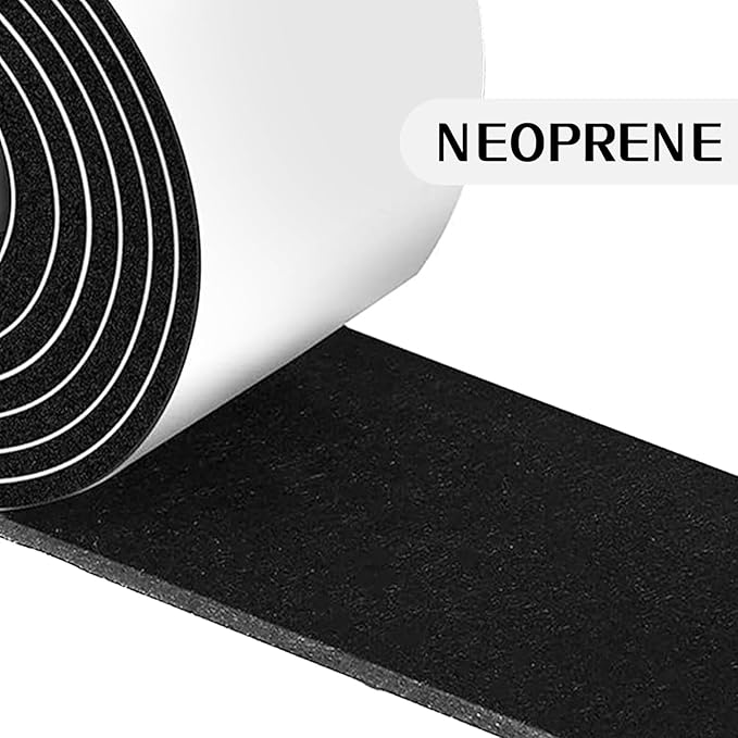 Storystore Foam Insulation Tape Self Adhesive, 1In x 1/16In x 34.5Ft Weather Stripping for Doors and Windows, Sound Proof Soundproofing Door Seal, Weatherstrip, Air Conditioning Seal Strip
