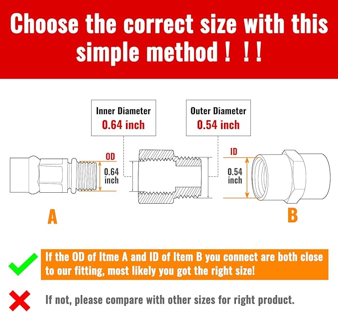 SUNGATOR 12-Pack 3/8 Inch Female to 1/4 Male Reducer, NPT Brass Pipe Fittings Adapters, 1/4" Male to 3/8" Female NPT Reducer Adapters, Brass Pipe Extension Connectors