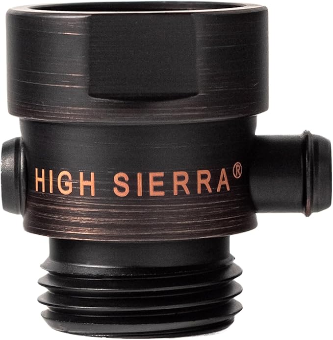 High Sierra® - Shower Head Pause & Pressure Control Valve - Solid Metal – Push-Button Valve Easily Controls the Flow of Water or Shuts It Off to Just a Trickle - Oil Rubbed Bronze Finish
