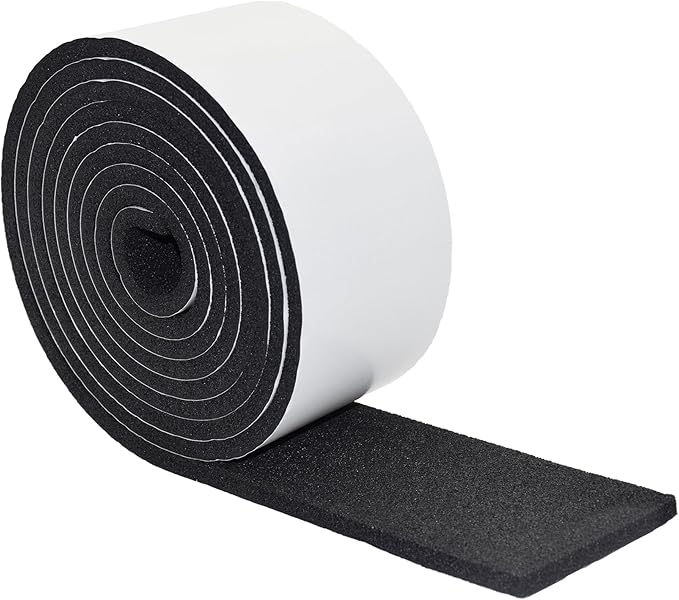 DOBTIM Pipe Insulation Foam Wrap Tape, self Adhesive with high Resilience for Pipe Insulation Wrap 13 Ft Long x 4 Inch Wide x 3/8 Inch Thick
