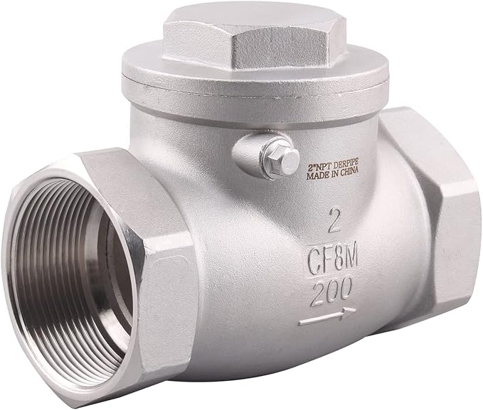 2 Inch Swing Check Valve - WOG 200 PSI Stainless Steel SS304 CF8M NPT