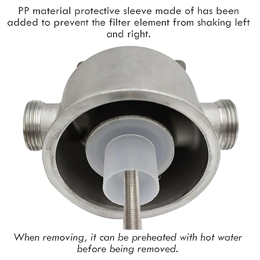 TECHTONGDA Whole House Sediment Water Filter Strainer Reusable 304 Stainless Steel with 40μm Filter Screen 8000L/H
